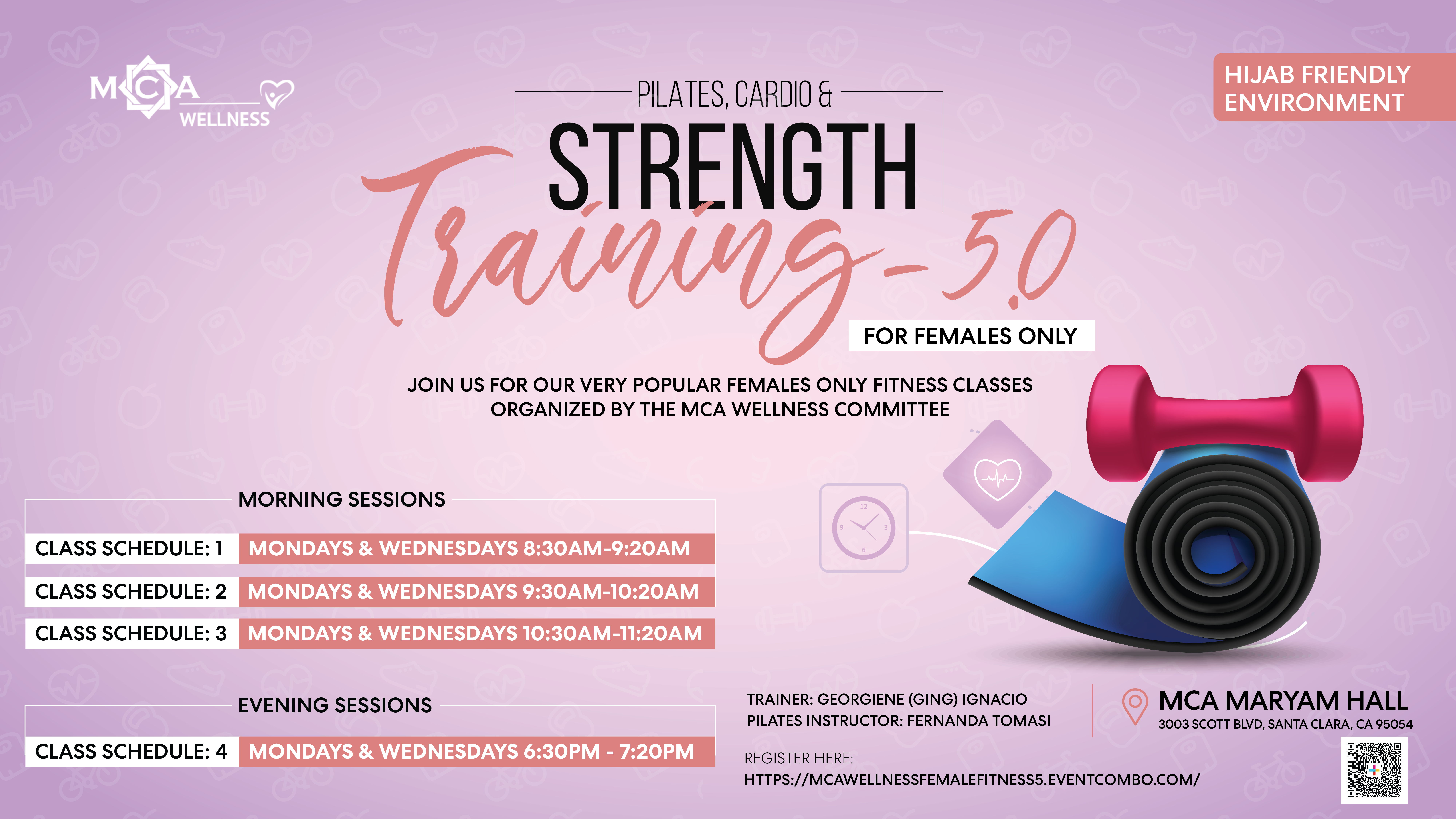 Pilates, Cardio & Strength Training Classes
For Females Only - 5.0